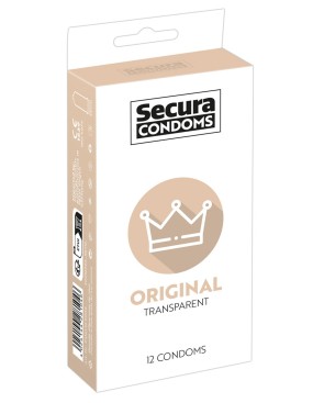 Préservatifs lubrifiés, en latex x12 avec réservoir ORIGINAL 53 mm 