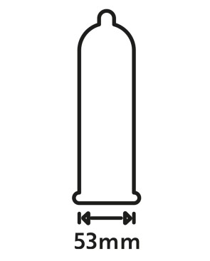 Préservatifs lubrifiés extra fin en latex x12 avec réservoir Extra Feel 53 mm 