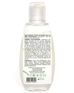 Lubrifiant à base d'eau 100% naturel Menthe poivrée 90 ml 