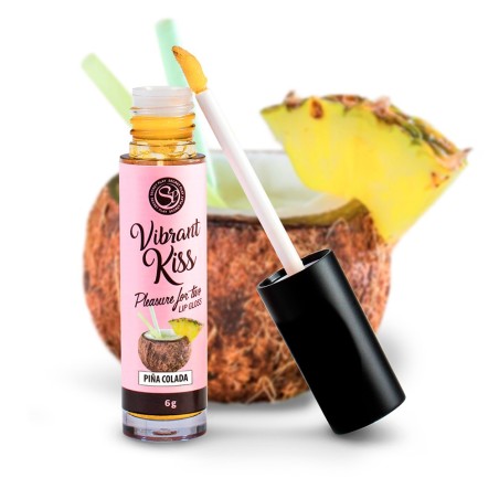 Gloss sexe oral vibrant Pina Colada 100% comestible 