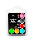 Boules de massage brésiliennes différents effets x6 Boules de massage brésiliennes différents effets x6