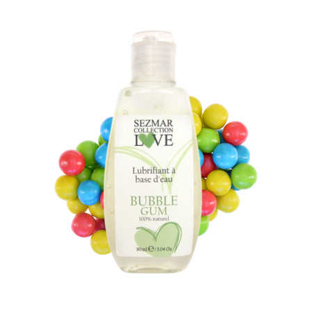 Lubrifiant à base d'eau 100% naturel Bubble Gum 90 ml 
