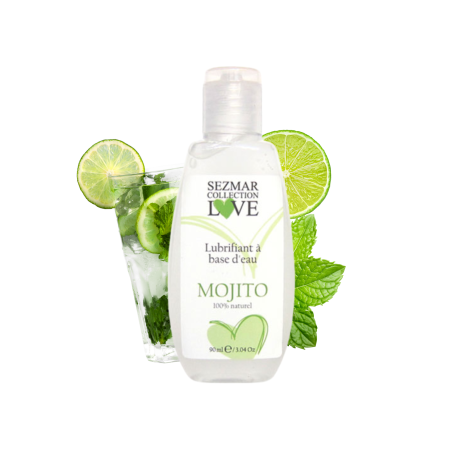 Lubrifiant à base d'eau 100% naturel Mojito 90 ml 