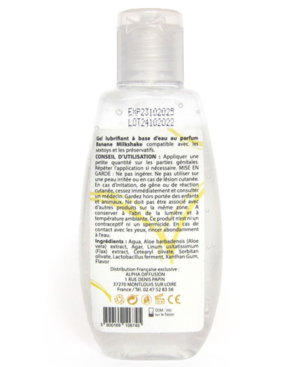 Lubrifiant à base d'eau 100% naturel Banane Milkshake 90 ml 