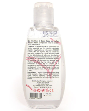 Lubrifiant à base d'eau 100% naturel Mousse fraise 90 ml 