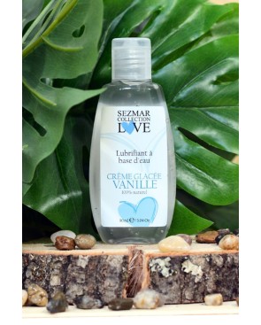 Lubrifiant à base d'eau 100% naturel Crème glacée vanille 90 ml 