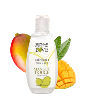 Lubrifiant à base d'eau 100% naturel Mangue Douce 90 ml 