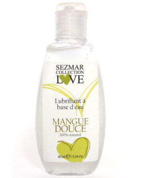 Lubrifiant à base d'eau 100% naturel Mangue Douce 90 ml 
