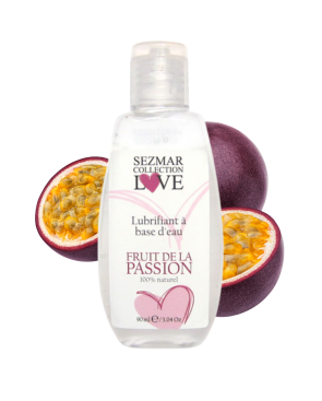 Lubrifiant à base d'eau 100% naturel Fruit de la passion 90ml 