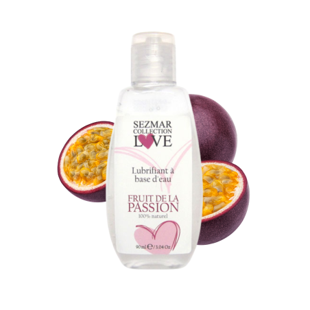 Lubrifiant à base d'eau 100% naturel Fruit de la passion 90ml 