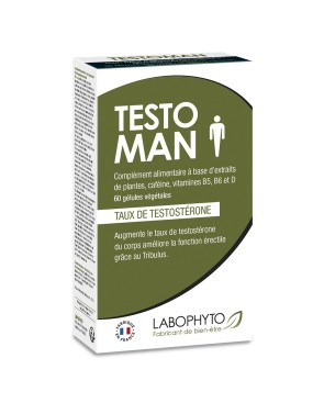 Testoman augmentation taux testostérone 60 gélules