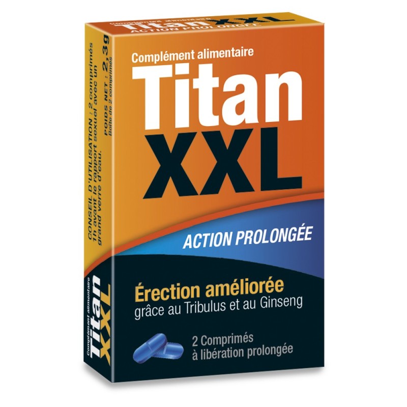 TitanXXL Stimulant sexuel 2 comprimés TitanXXL Stimulant sexuel 2 comprimés