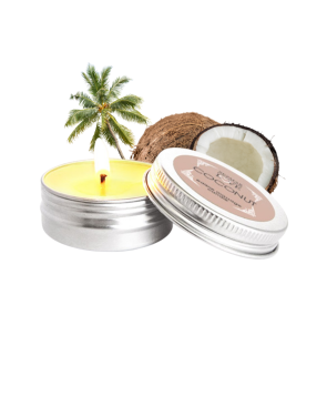 Mini Bougie de massage Noix de coco 30ml 100% naturelle