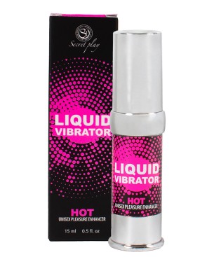 Liquide vibrant effet chauffant arôme fraise à la crème unisexe 15ml 