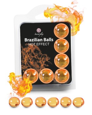 Boules de massage Brésiliennes effet chaleur x6