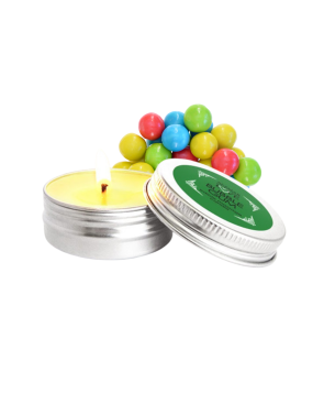 Mini Bougie de massage Bubble Gum 30ml 100% naturelle