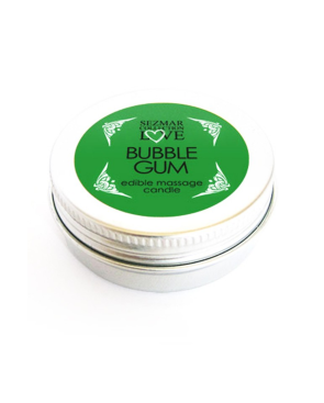 Mini Bougie de massage Bubble Gum 30ml 100% naturelle