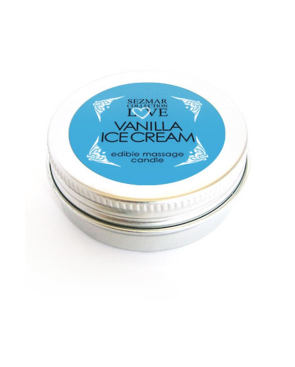 Mini Bougie de massage glace vanille 30ml 100% naturelle