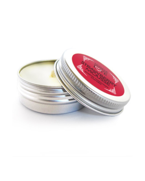 Mini Bougie de massage mousse de fraise 30ml 100% naturelle 
