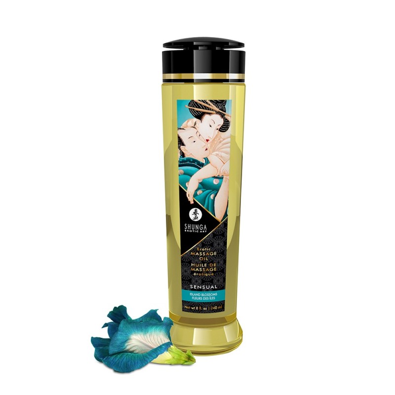 Huile de massage Sensual fleurs des îles aphrodisiaque 240ml Huile de massage Sensual fleurs des îles aphrodisiaque 240ml