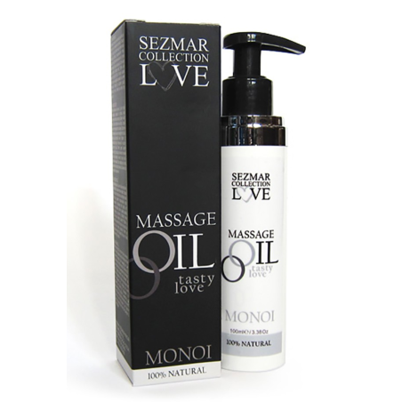 Huile de massage comestible 100% naturelle monoï 100ml 