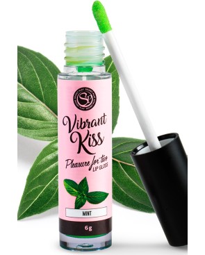 Gloss sexe oral vibrant à la menthe 100% comestible
