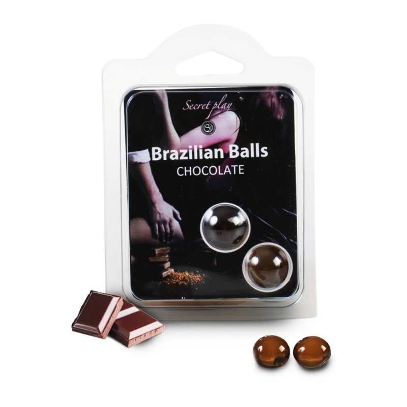 Boules de massage Brésiliennes chocolatées Boules de massage Brésiliennes chocolatées