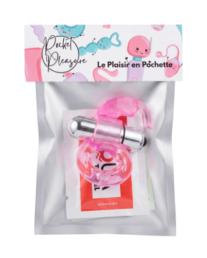 Anneau Vibrant Lapin Rose 1 dosette lubrifiant — Pocket Pleasure