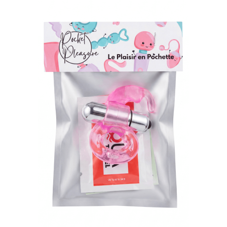 Anneau Vibrant Lapin Rose 1 dosette lubrifiant — Pocket Pleasure