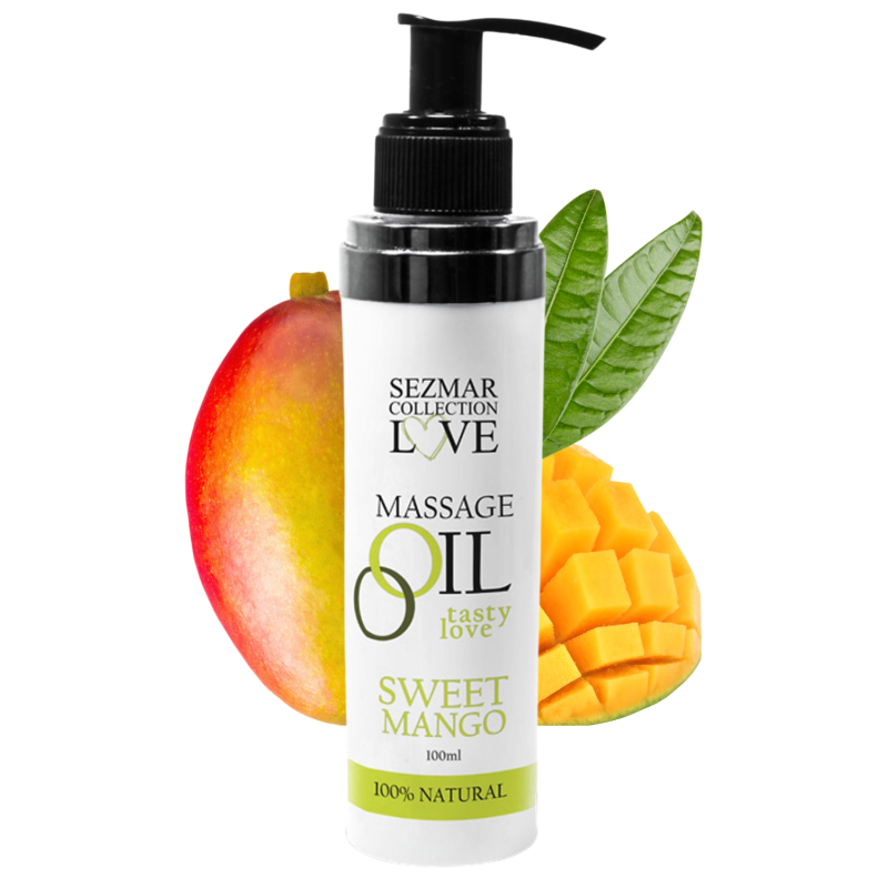 Huile de massage comestible mangue 100ml 100% naturelle Huile de massage comestible mangue 100ml 100% naturelle