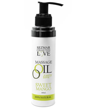 Huile de massage comestible mangue 100ml 100% naturelle