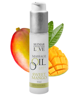 Huile de massage comestible mangue 50ml