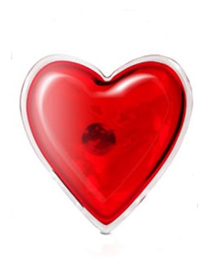 Coeur chauffant pour massage réutilisable 