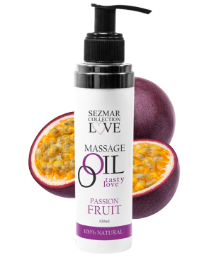 Huile de massage comestible Fruit de la passion 100ml 100% naturelle