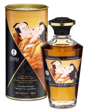 Huile chauffante caramel comestible 100ml 