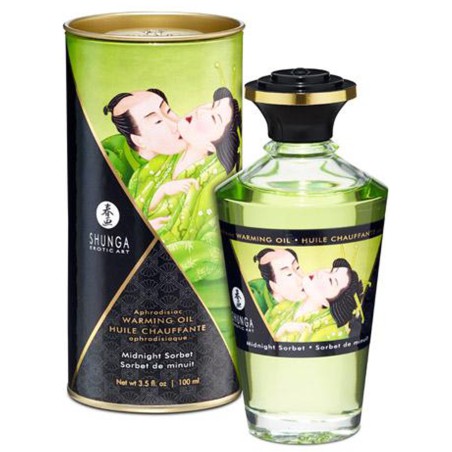 Huile chauffante sorbet de minuit melon comestible 100ml
