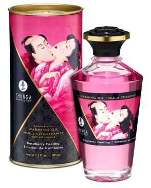 Huile chauffante framboise comestible 100ml