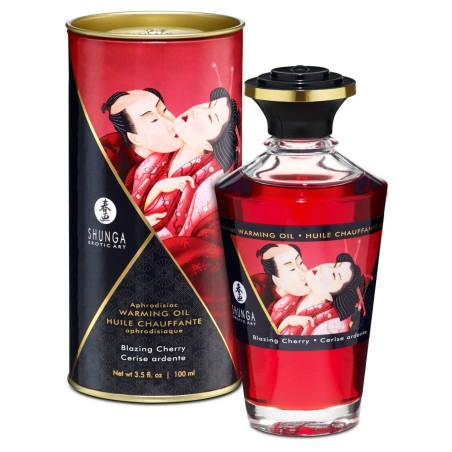 Huile chauffante cerise comestible 100ml