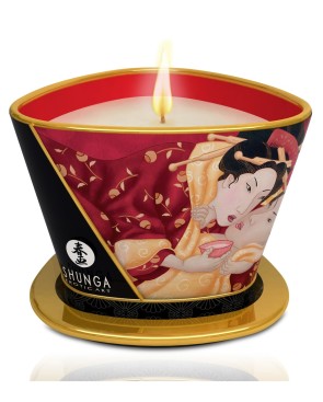 Bougie de massage fraise vin pétillant 170ml 