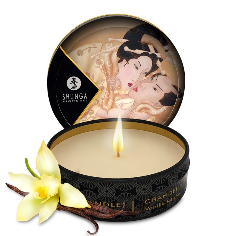 Mini bougie de massage vanille 30ml Mini bougie de massage vanille 30ml