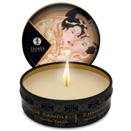 Mini bougie de massage vanille 30ml 