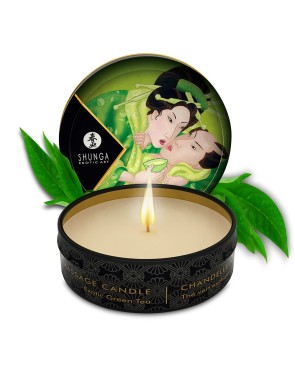 Mini bougie de massage thé vert 30ml 