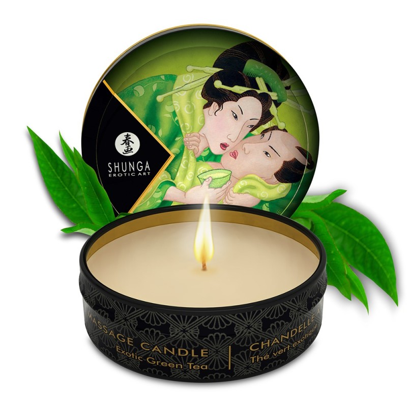 Mini bougie de massage thé vert 30ml Mini bougie de massage thé vert 30ml