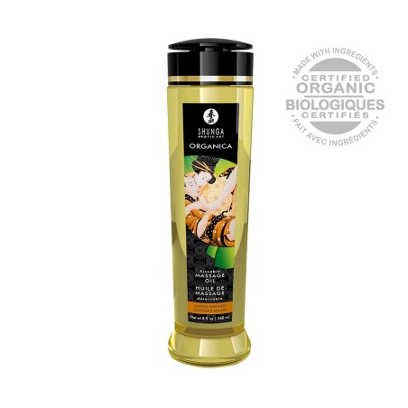 Huile de massage aphrodisiaque bio douceur d'amande 240ml