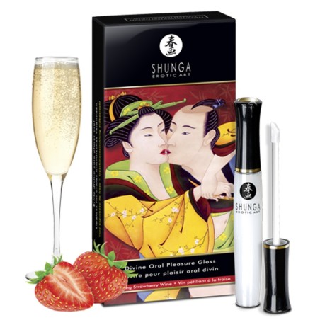 Gloss de plaisir oral fraise vin pétillant 10ml 
