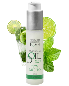 Huile de massage comestible mojito menthe 50ml