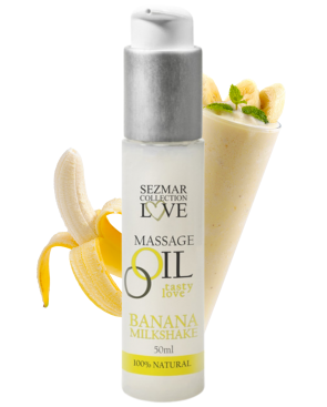 Huile de massage comestible milkshake banane 50ml 