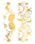 Tatouage éphémère - Effet or
