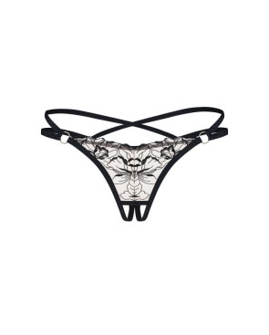 Vila blanes string ouvert - Noir