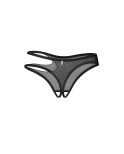 Saturis string ouvert noir Saturis string ouvert noir